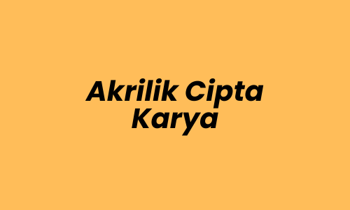 Lowongan Kerja Sales Freelance di Akrilik Cipta Karya - Surabaya
