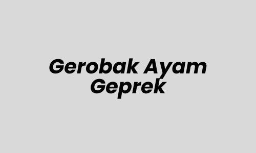 Lowongan Kerja Crew Outlet di Gerobak Ayam Geprek - Surabaya