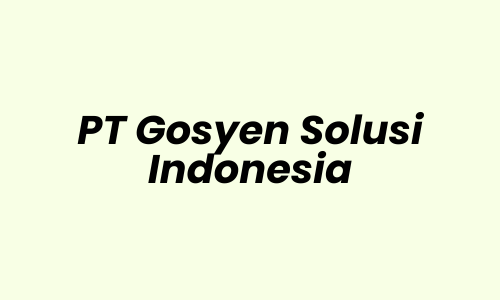 Lowongan Kerja Teknisi CCTV Surabaya di PT Gosyen Solusi Indonesia - Surabaya